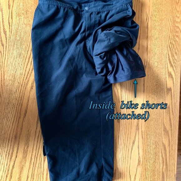 "Prana" black biking capris, EUC, Large - Picture 6 of 16